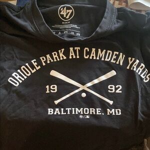 47 Brand Black Baltimore Tee